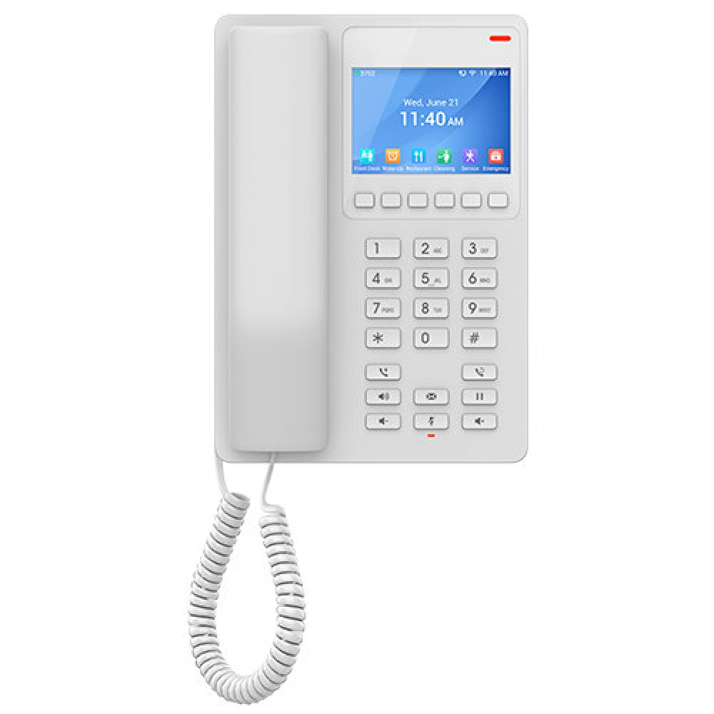 Grandstream GHP630 Готельний IP-телефон білий з дисплеєм Grandstream GHP630 Готельний IP-телефон білий з дисплеєм